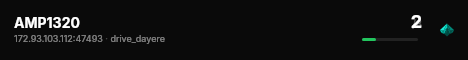 AMP1320 live status badge