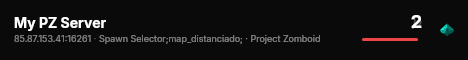 My PZ Server live status badge