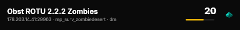 Obst ROTU 2.2.2 Zombies live status badge