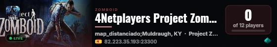 4Netplayers Project Zomboid 42.20 soft mods live status badge