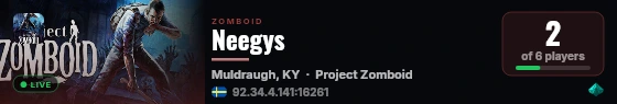 Neegys live status badge