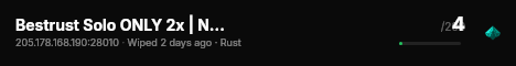 Bestrust Solo ONLY 2x | NEXT FULLWIPE in 7 hours 13.08 live status badge