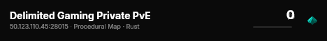 Delimited Gaming Private PvE live status badge