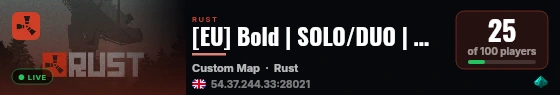 [EU] Bold | SOLO/DUO | Weekly | Newbie/Noob Friendly live status badge