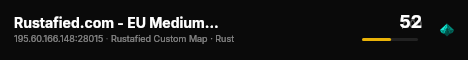 Rustafied.com - EU Medium - Large live status badge