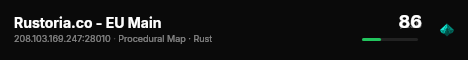Rustoria.co - EU Main live status badge