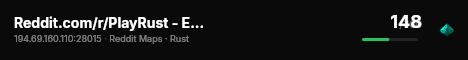 Reddit.com/r/PlayRust - EU Trio live status badge