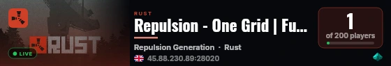 Repulsion - One Grid | Fullwipe 23/08 23.08 live status badge