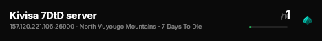 Kivisa 7DtD server live status badge