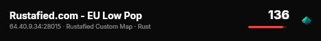 Rustafied.com - EU Low Pop live status badge