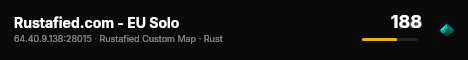 Rustafied.com - EU Solo live status badge