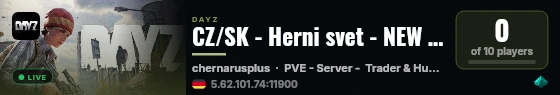 CZ/SK - Herni svet - NEW IP - 185.180.2.92:27417 live status badge