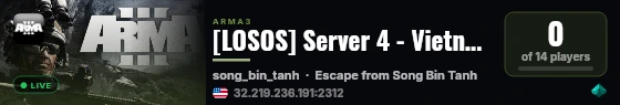 [LOSOS] Server 4 - Vietnam Escape + 9 Maps live status badge