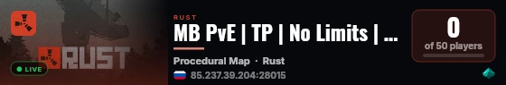 MB PvE | TP | No Limits | Kits | Русский Пенза live status badge