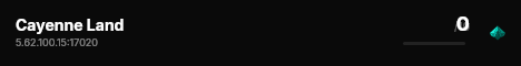 Cayenne Land live status badge