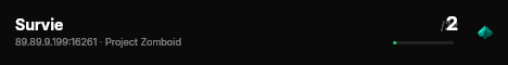 Survie live status badge