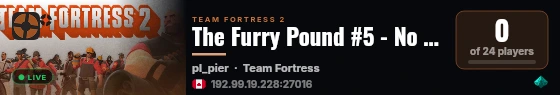 The Furry Pound #5 - No Crits, Custom & Stock Maps live status badge