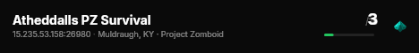 Atheddalls PZ Survival live status badge