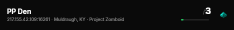 PP Den live status badge