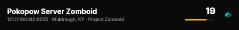 Pokopow Server Zomboid live status badge
