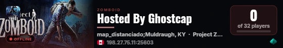 Hosted By Ghostcap live status badge