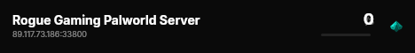Rogue Gaming Palworld Server live status badge