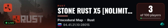 STONE RUST X5 [NOLIMIT|BATTLEPASS|HOME|KIT] live status badge