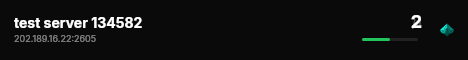 test server 134582 live status badge