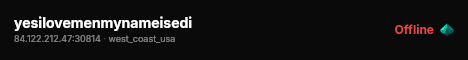 yesilovemenmynameisedi live status badge