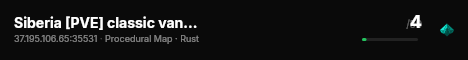 Siberia [PVE] classic vanilla live status badge