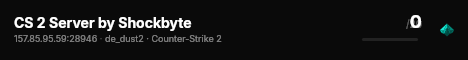 CS 2 Server by Shockbyte live status badge