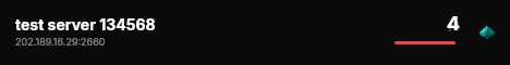 test server 134568 live status badge
