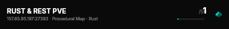 RUST & REST PVE live status badge