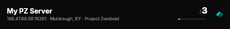 My PZ Server live status badge