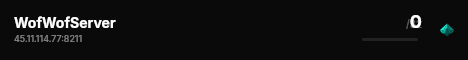 WofWofServer live status badge