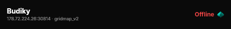 Budiky live status badge