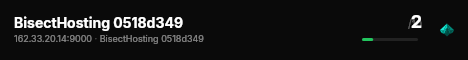 BisectHosting 0518d349 live status badge