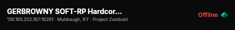 GERBROWNY SOFT-RP Hardcore Server live status badge