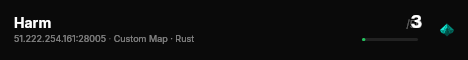 Harm live status badge