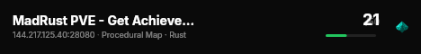 MadRust PVE - Get Achievements live status badge