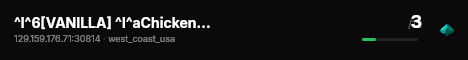 ^l^6[VANILLA] ^l^aChicken Gaming ^l^f#1 live status badge