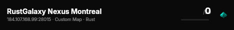 RustGalaxy Nexus Montreal live status badge