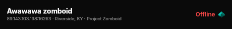Awawawa zomboid live status badge