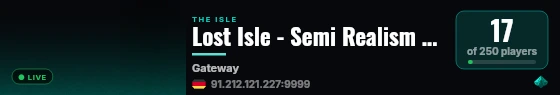 Lost Isle - Semi Realism - VOICE CHAT - High AI live status badge