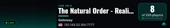 The Natural Order - Realism live status badge
