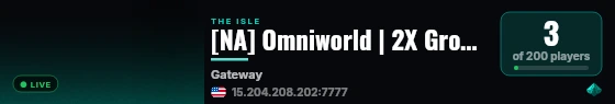 [NA] Omniworld | 2X Growth | Fully Customized Server live status badge