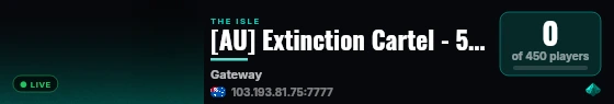 [AU] Extinction Cartel - 5x Growth live status badge