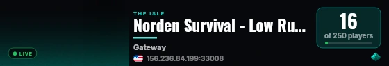 Norden Survival - Low Rules - VOIP - Storage live status badge