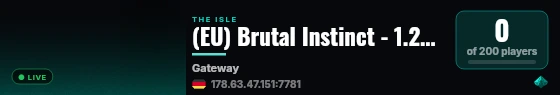 (EU) Brutal Instinct - 1.25x - High AI - Website live status badge