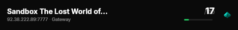 Sandbox The Lost World of Battles live status badge